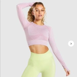 Flex long sleeve crop top